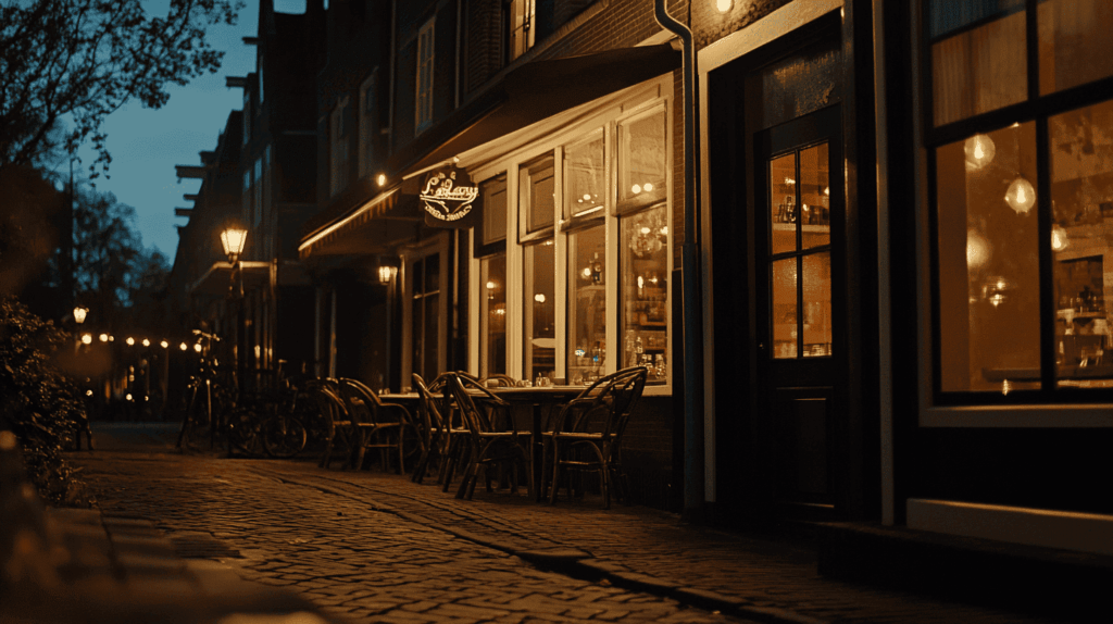 vooraanzicht van een horecazaak